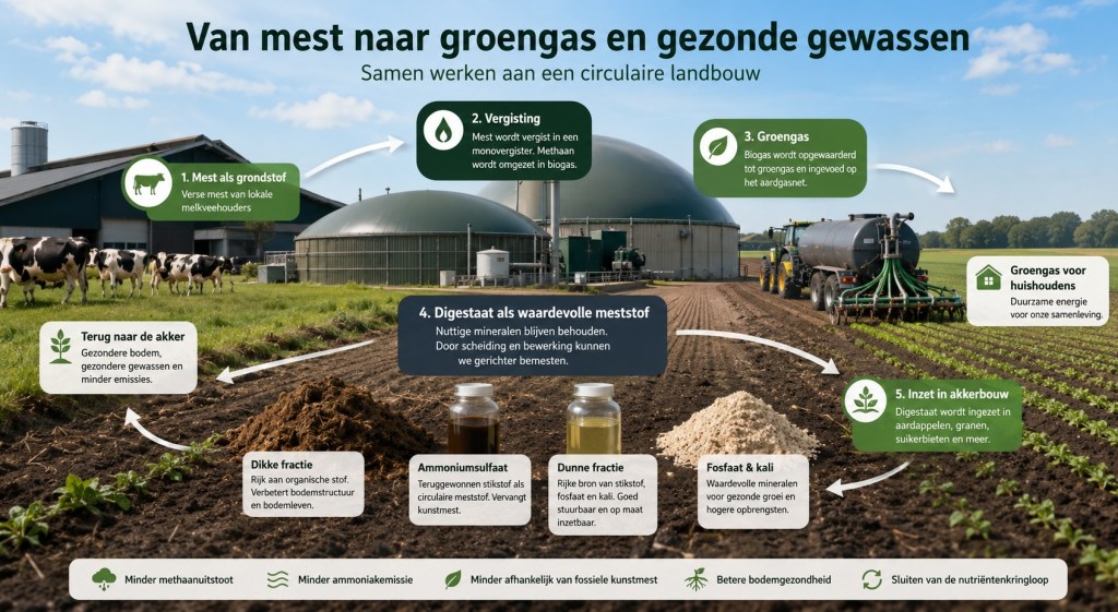 Van mestprobleem naar grondstof: hoe mestvergisting en digistaat de landbouw kunnen veranderen.&nbsp;#doen!